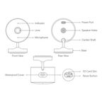 IP камера уличная Xiaomi Outdoor Camera AW200 BHR6398GL 1080P HD с Wi-Fi цвет белый