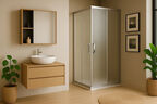 Душевой уголок Royal Bath 100х100 RB HPD-C-ST стекло матовое, профиль сатин