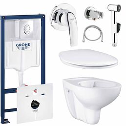 Готовый набор для туалета GROHE Bau Ceramic с панелью смыва Skate Air (NW0008)