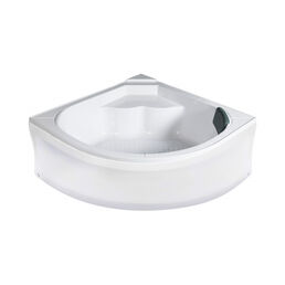 Ванна акриловая Wemor 135/135/55 С с каркасом и экраном