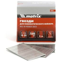 Гвозди matrix для пистолета, 57613, 45 мм, 2500 шт.