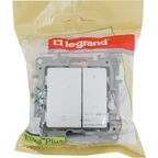 Диммер нажимной универсальный LED - Legrand Etika - 400Вт без нейтрали - алюминий
