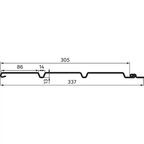 Софит ПВХ с перфорацией Artens 3 м 1.1 мм RAL 9003 Белый