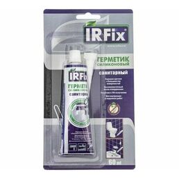 Силиконовый санитарный герметик IRFIX бесцветный 60 мл