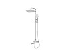 Душевая стойка BelBagno Acqua ACQUA-VSCM-CRM xром