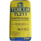 Штукатурка цементная Toiler TL211 фасадная с армирующими волокнами 25 кг