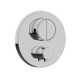 Термостат для ванны с душем Almar Core Push Round E176632.CR на 2 потребителя, хром (внешняя часть)