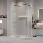 Душевой уголок Grossman Galaxy 70х110 300.K33.01.70R11L.10.02 стекло шиншилла, профиль хром