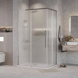 Душевой уголок Grossman Galaxy 70х110 300.K33.01.70R11L.10.02 стекло шиншилла, профиль хром