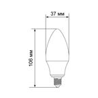 Лампа светодиодная Bellight E14 175-250 В 8 Вт свеча 750 лм теплый белый цвет света