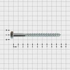 Болт сантехнический DILWIS оцинкованный 8x100 мм