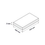 Листовая панель ПВХ 955x480x0.3 мм Марокко 0.46 м²