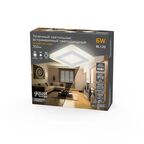 Светильник встраиваемый Gauss Backlight BL120 квадратный 3 и 3 Вт свет тёплый белый