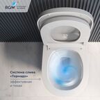 Умный унитаз с инсталляцией и кнопкой RGW SW-70B безободковый, с сиденьем микролифт, белый
