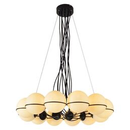 Большая подвесная люстра IP21 Lussole Loft Seneca LSP-8177 шарики