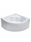 Ванна акриловая Wemor 135/135/55 С с каркасом и экраном