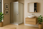 Душевой уголок Royal Bath 100х100 RB HPD-C-ST стекло матовое, профиль сатин