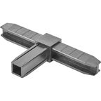 Коннектор 3 2D для профилей Лофт 15x15 мм пластик черный