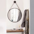 Зеркало декоративное Inspire Barbier круглое 41 см цвет чёрный