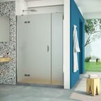Душевая дверь в нишу Vegas-Glass AFP-F Retta 150x199 AFP-F Retta 150 08 10 стекло сатин, профиль глянцевый хром