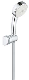 Душевой набор GROHE New Tempesta Cosmopolitan 100 III с регулируемым настенным держателем, 9,5 л/мин, хром