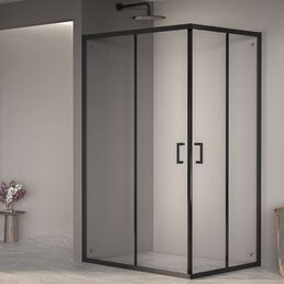 Душевой уголок RGW Passage 100x90 PA-040-B стекло прозрачное, профиль черный
