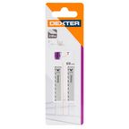 Пилка для электролобзика по оргстеклу Dexter T102BF быстрый рез 68 мм, 2 шт.