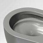 Унитаз подвесной Ceramica Nova Modena CN6063MH безободковый, с сиденьем микролифт, антрацит матовый
