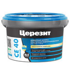 Затирка цементная Церезит CE 40 aquastatic 16 графит 2 кг