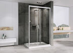 Душевой уголок Abber Sonnenstrand 120x80 AG07120-S80 стекло прозрачное, профиль хром, без поддона