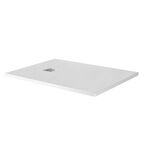 Душевой поддон из литьевого мрамора BelBagno Uno 140x90 TRAY-MR-UNO-AH-140/90-35-W-CR с сифоном, белый