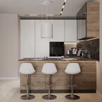 Фасад для кухонного шкафа Токио 44.7x102.1 см Delinia ID ЛДСП цвет коричневый