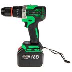 Дрель-шуруповерт аккумуляторная ударная бесщеточная Zitrek Green Impact 084-1072, 18 В Li-ion 2x5 Ач