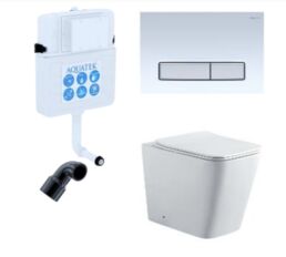 Комплект смывной бачок Aquatek INS-0000019 + унитаз Aquatek Либра New AQ1908N-00 + кнопка смыва Aquatek KDI-0000030