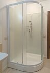Душевая кабина Frank 100x100 F400 М White без крыши, стекло матовое, профиль белый