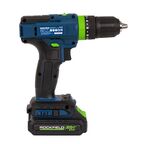 Дрель-шуруповерт аккумуляторная ударная Rockfield RF2052K, 20 В Li-ion 2x2 Ач
