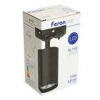 Трековый светильник спот Feron AL142 под лампу GU10 однофазный цвет черный