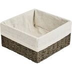 Корзина для хранения 20x10x20 см бумага цвет графит