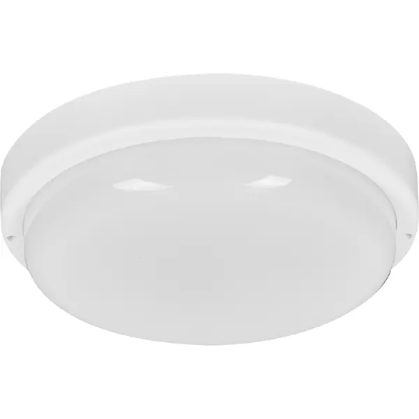 Светильник ЖКХ светодиодный Wolta LCL04-25W-R21-4K-SM 25 Вт IP65 с датчиком движения круг цвет белый