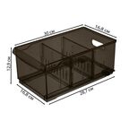 Контейнер для хранения Optima 16.5x12.9x30.5 см полипропилен цвет коричневый