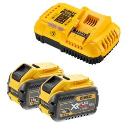 Набор DEWALT: 2 АКБ DCB548, Li-Ion, 18/54 В, 12/4 Ач и быстрое зарядное устройство DCB118, 18/54 В, 8 А (DCB118Y2)