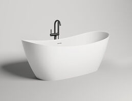 Ванна из искусственного камня Salini  Noemi S-stone 170x75 101722M белая матовая, отдельностоящая