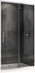 Душевая дверь в нишу Abber Schwarzer Diamant 100x195 AG30100H стекло прозрачное, профиль хром