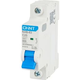 Автоматический выключатель CHINT NXB-63 1P C25 А 6 кА