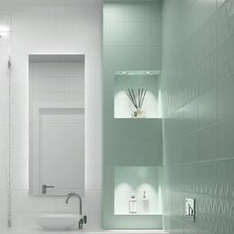 Настенная плитка Kreaforta Mersey Mono 20x40 см 1.62 м² матовая цвет мятный