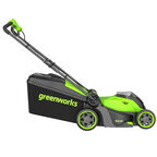 Газонокосилка аккумуляторная Greenworks GD40LM411 c 1хАКБ 5Ач и ЗУ (2521007UG)