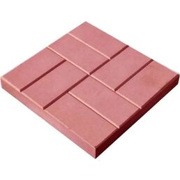 Плитка тротуарная 8 кирпичей 400x400x50 мм красный