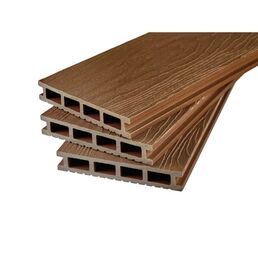 Террасная доска ДПК Groentec цвет Дуб 145x25x3000 мм 0.435 м²