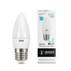 Светодиодная лампа Gauss LED Elementary Candle 6W E27 4100K 1/10/50