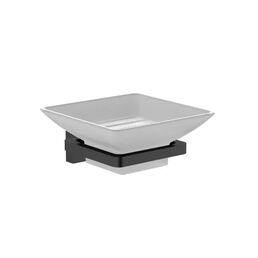 Мыльница Swensa Lucid SWR-5400-02-BLK, подвесная, стекло/металл, цвет черный